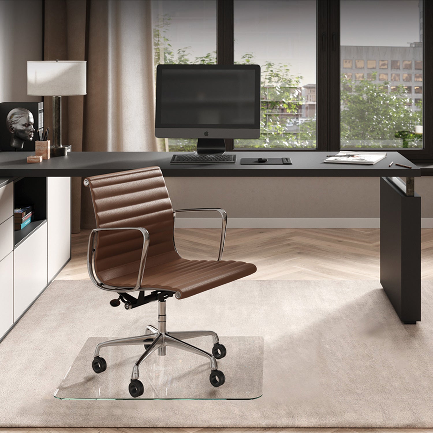 Product showing chiaro glass Luminoso #Size_36x36#Glass_Clarity_Luminoso