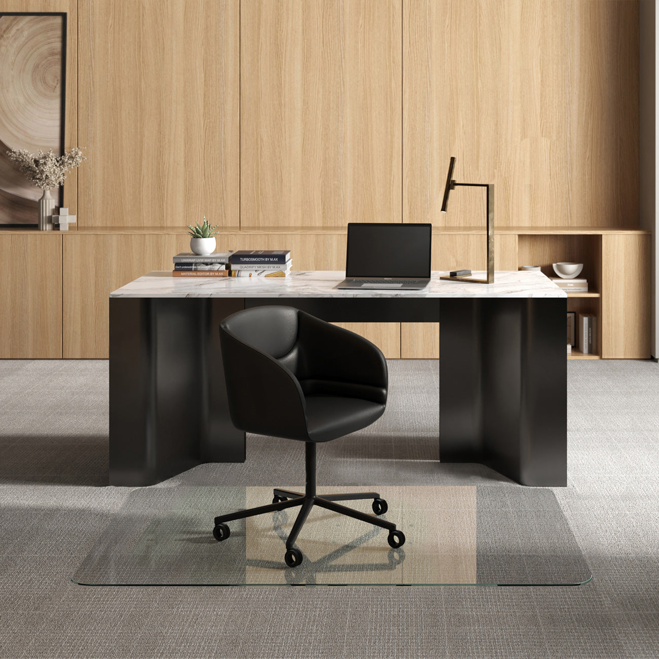 variant_title: glass chair mat | size: 42" x 64" | glass clarity: luminoso :: alt_text: