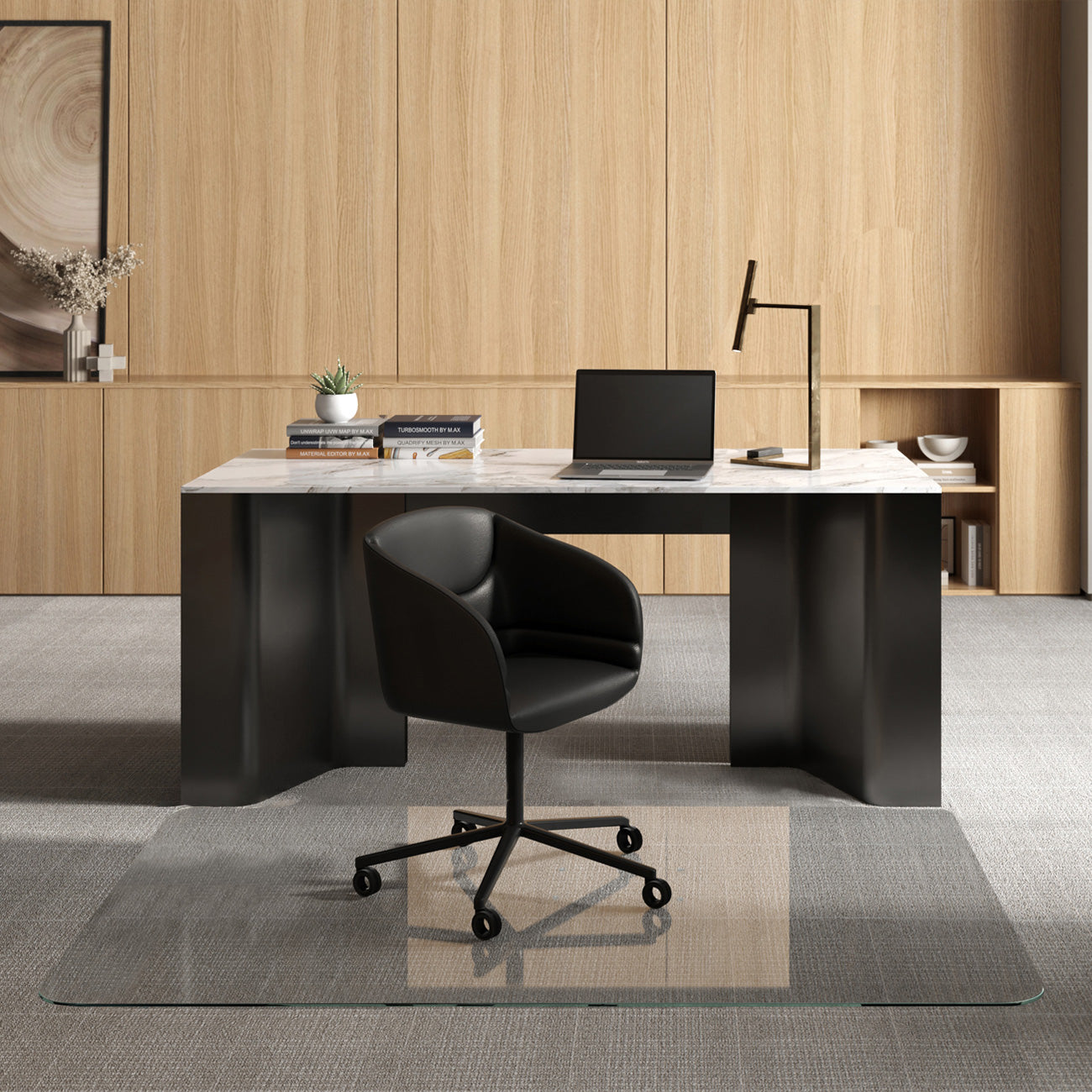 variant_title: glass chair mat | size: 48" x 72" | glass clarity: luminoso :: alt_text: