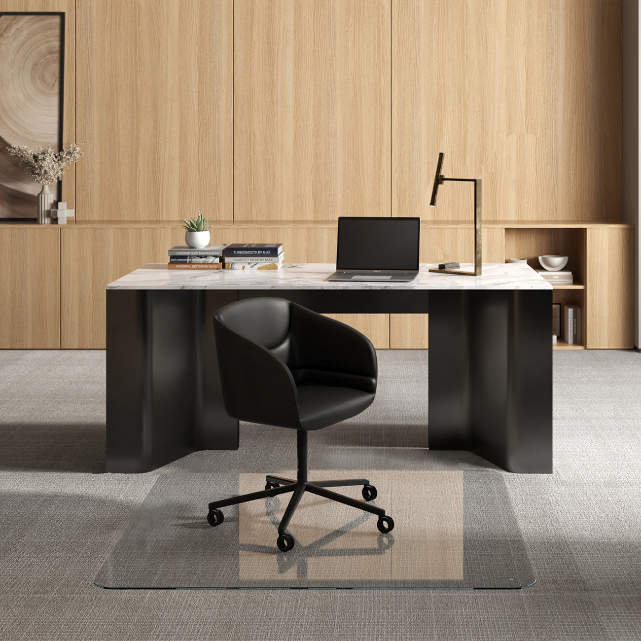 variant_title: glass chair mat | size: 54" x 54" | glass clarity: luminoso :: alt_text: