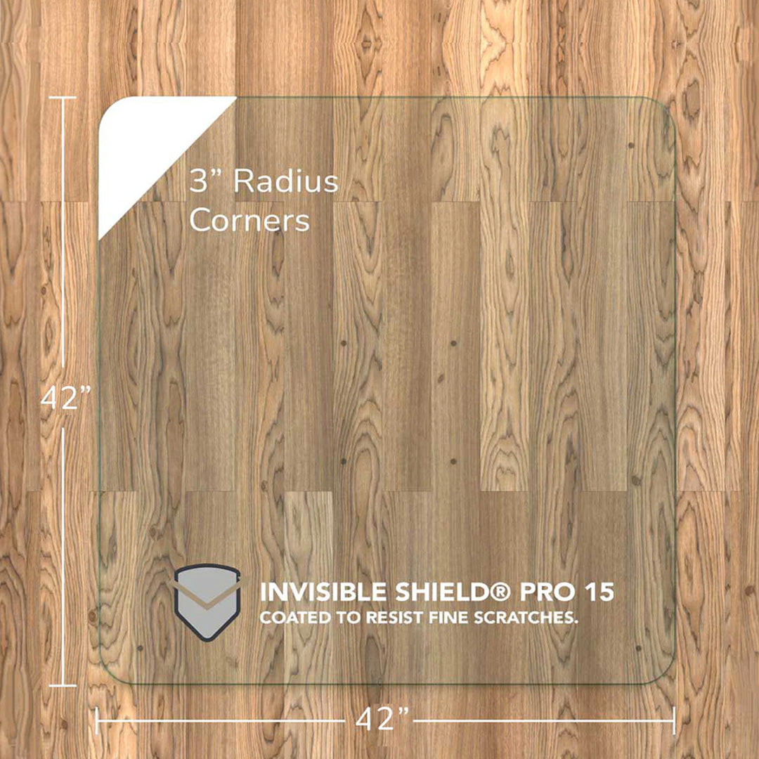 variant_title: glass chair mat | size: 42" x 42" | glass clarity: chiaro :: alt_text: