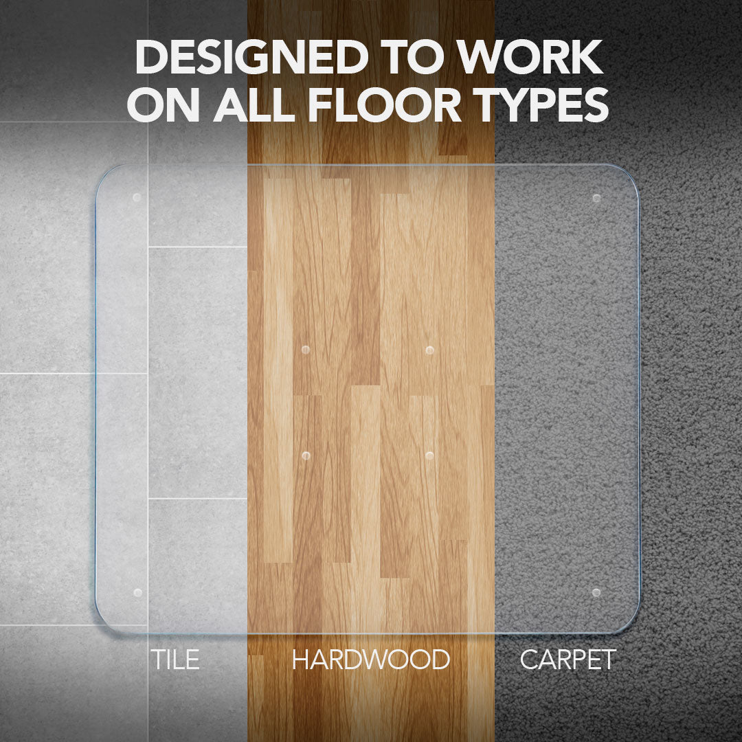 The Prima Collection – Glass Office Chair Mats