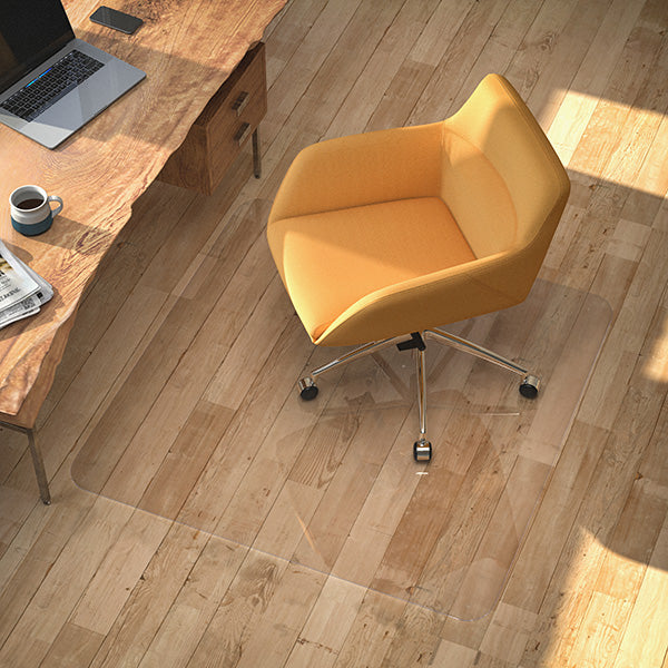 Vitrazza: Glass Office Chair Mat For Carpet, Hardwood & Tile