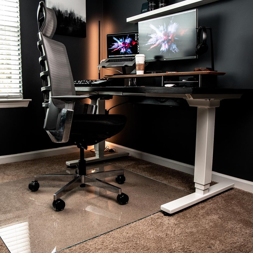 the best chair mat for carpet in a home office with low pile carpet