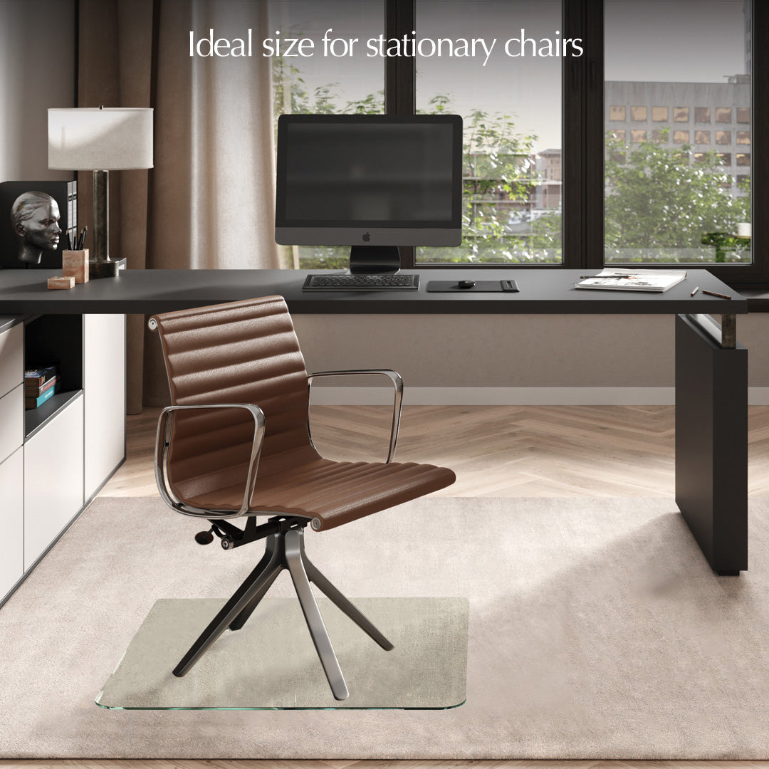 variant_title: glass chair mat | size: 36" x 36" | glass clarity: chiaro :: alt_text: #glass clarity_Chiaro (Standard Clear)