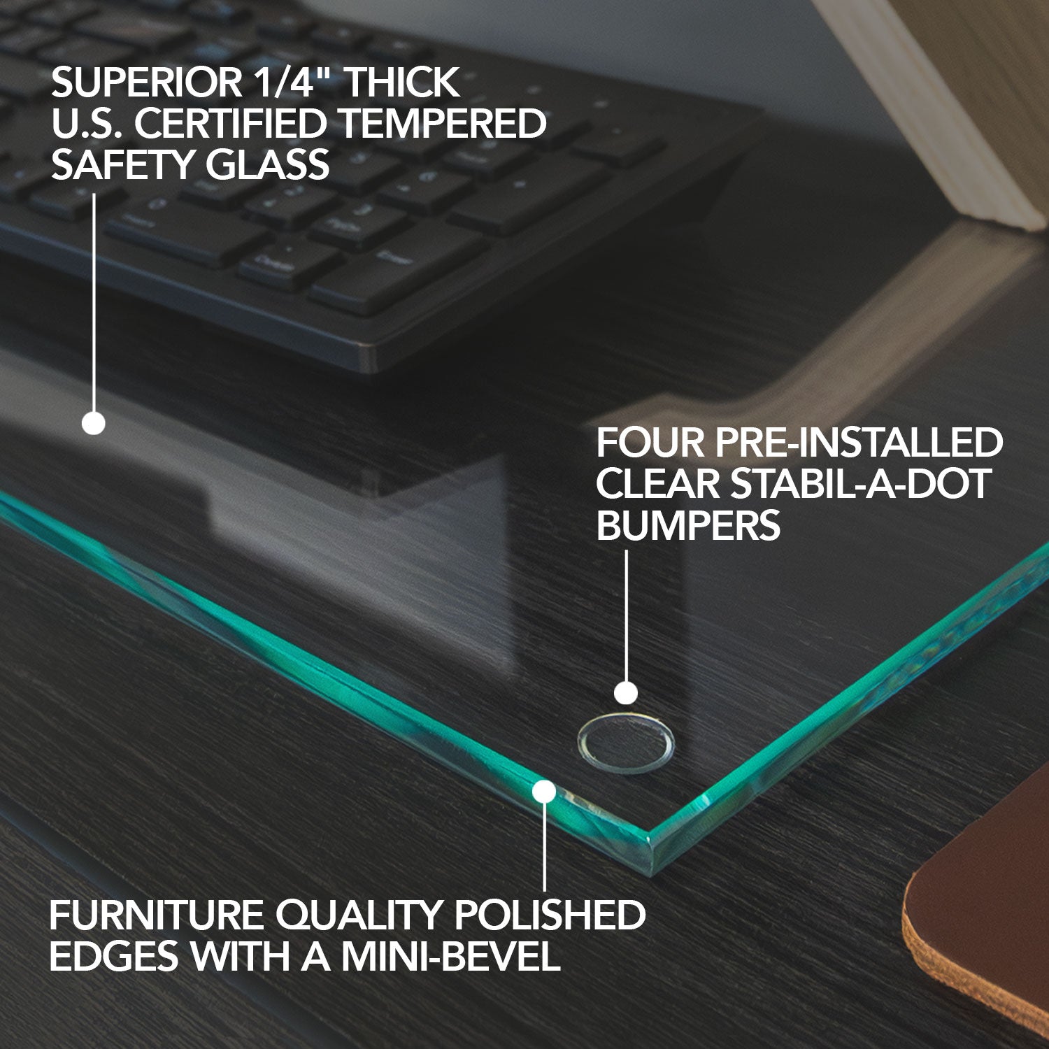 DeskGuard™ Glass Desk Mats