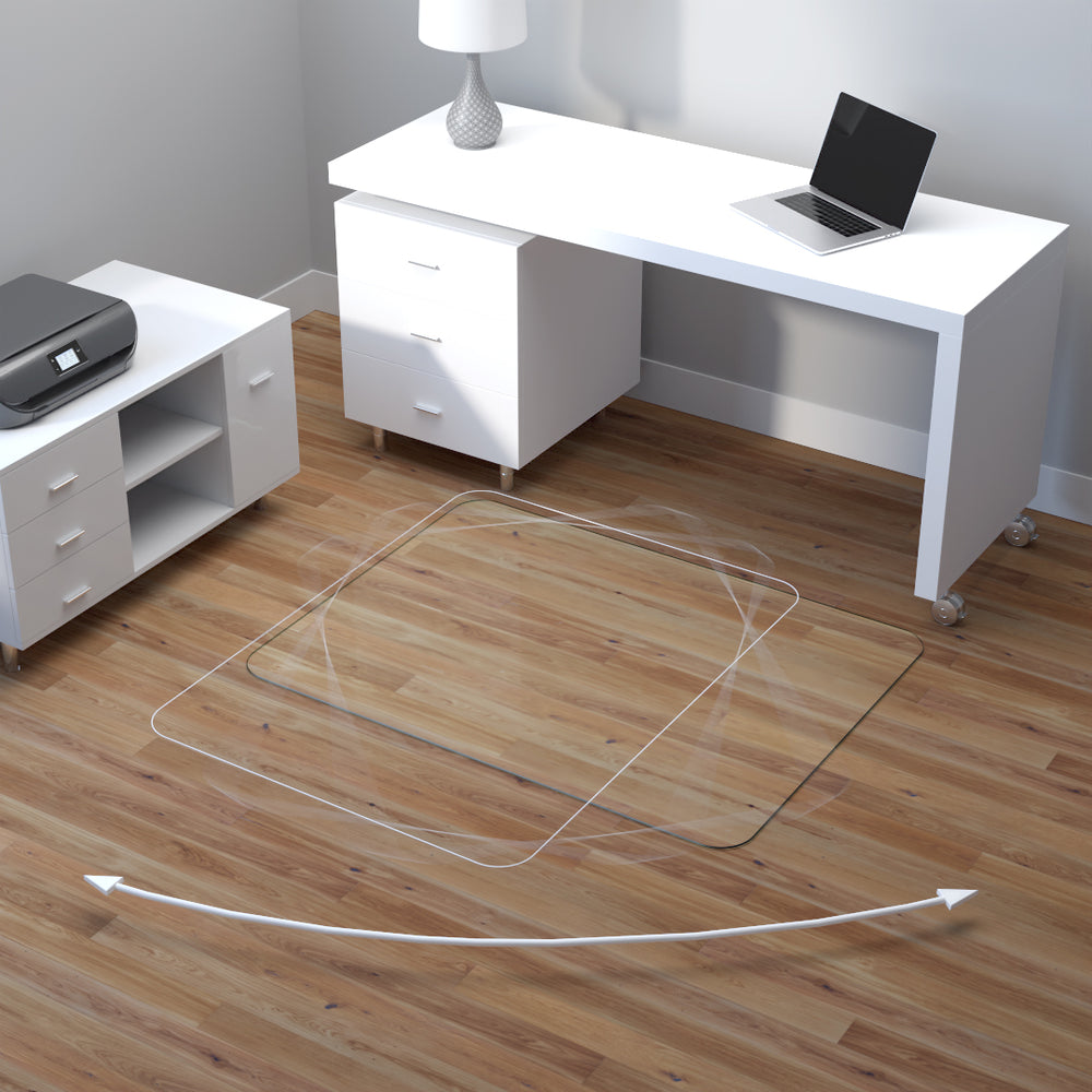 Glass Chair Mat Sizes How to Choose a Chair Mat Size