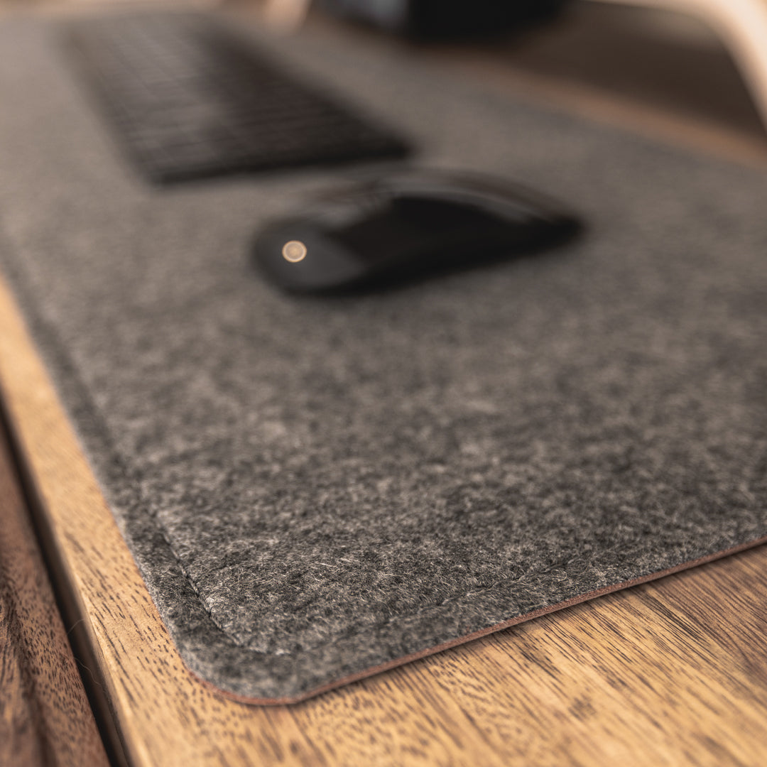 Leather & Felt Desk Pad